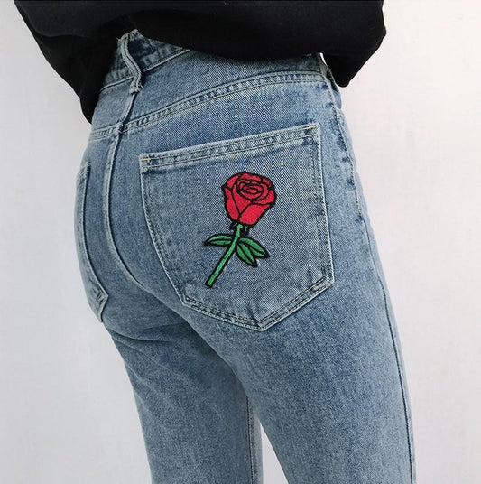 Straight Leg Rose Jean by White Market