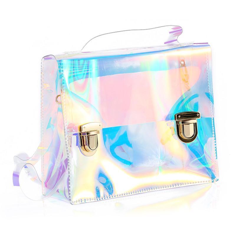 Holographic Clear Shoulder Bag by White Market