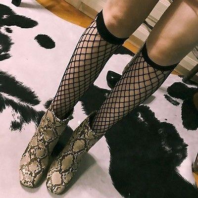 Fishnet Mesh Knee & Ankle Socks by White Market