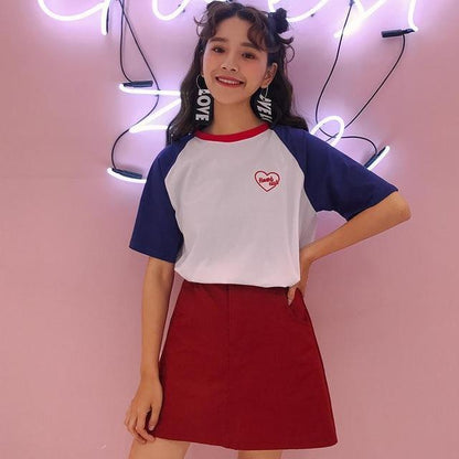 Embroidered "Heart Club" Tee by White Market