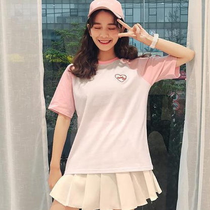 Embroidered "Heart Club" Tee by White Market