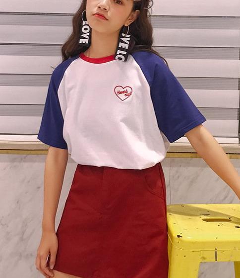 Embroidered "Heart Club" Tee by White Market