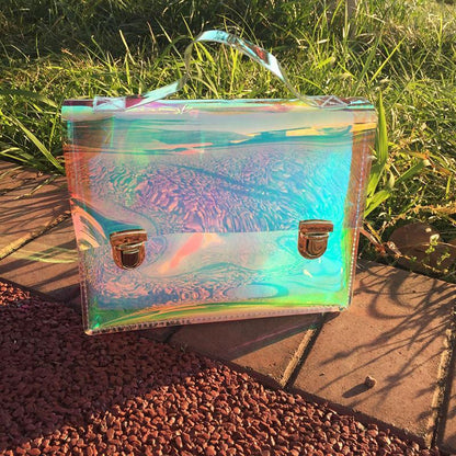 Holographic Clear Shoulder Bag by White Market