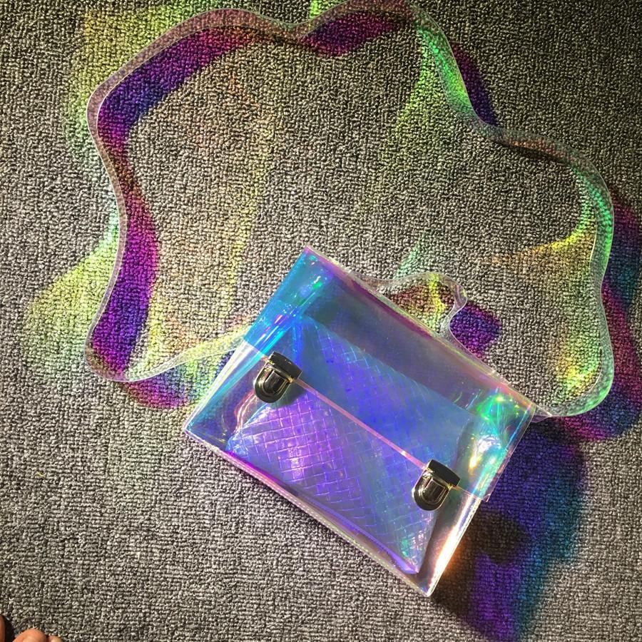 Holographic Clear Shoulder Bag by White Market