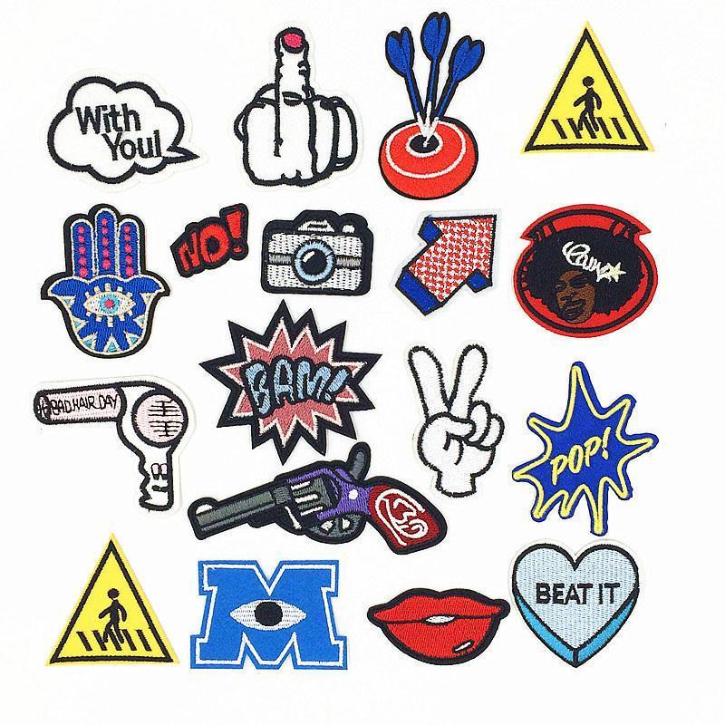 Iron-on Embroidered Patch by White Market