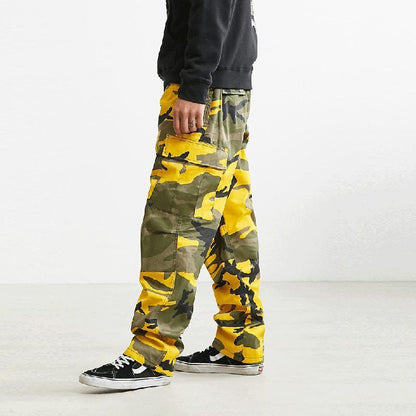 Colored Camo Cargo Pants by White Market