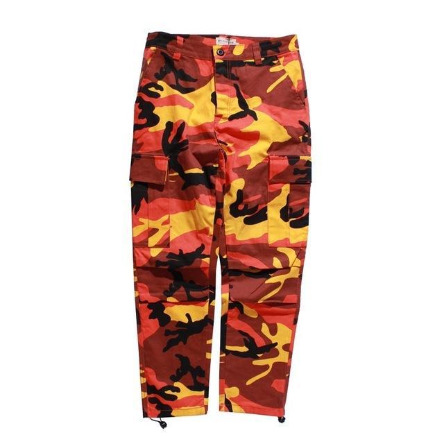 Colored Camo Cargo Pants by White Market