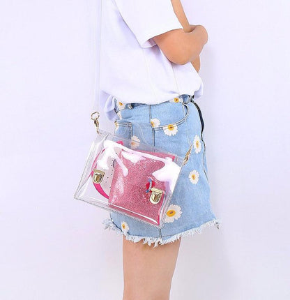 Holographic Clear Shoulder Bag by White Market