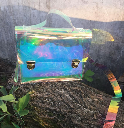 Holographic Clear Shoulder Bag by White Market