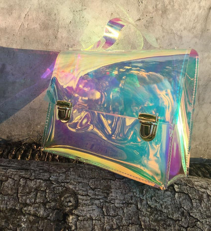 Holographic Clear Shoulder Bag by White Market