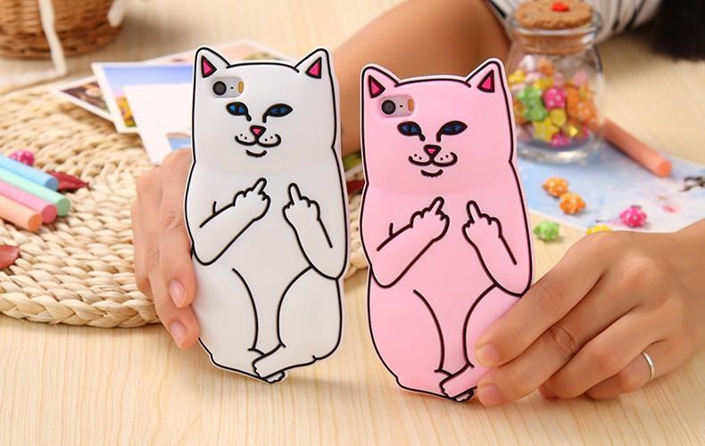 FU Cat Phone Case by White Market