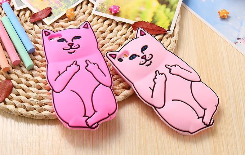 FU Cat Phone Case by White Market