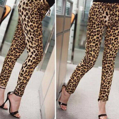 Leopard Straight Trousers by White Market