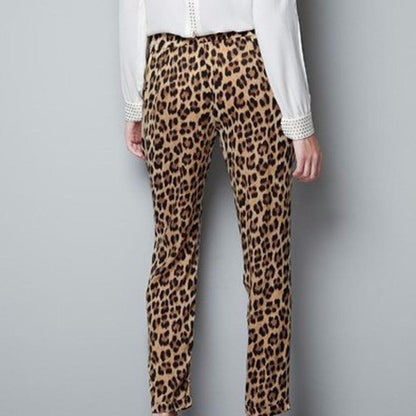 Leopard Straight Trousers by White Market