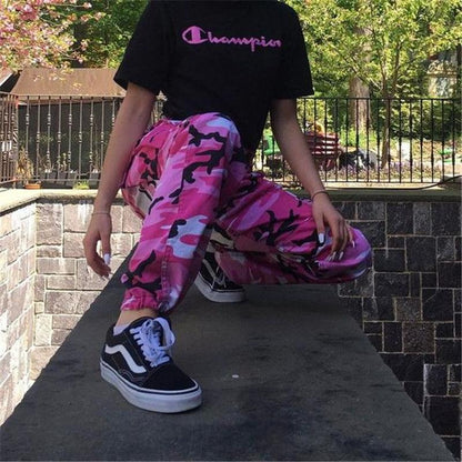 Pink Camo Cargo Pants by White Market