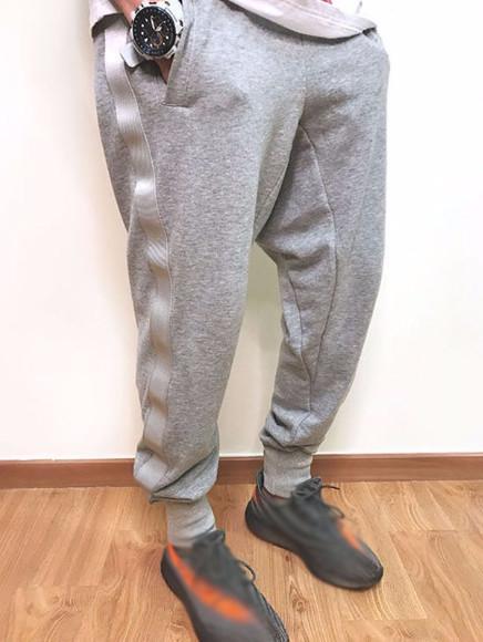 Monotone Stripe Joggers by White Market