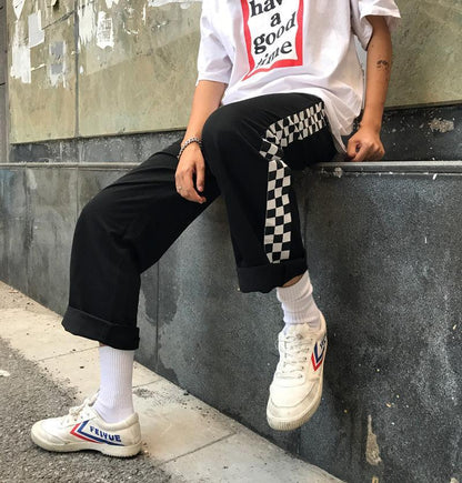 Checkerboard Sport Trousers by White Market