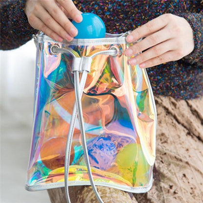 Iridescent Holographic Shoulder Bag by White Market