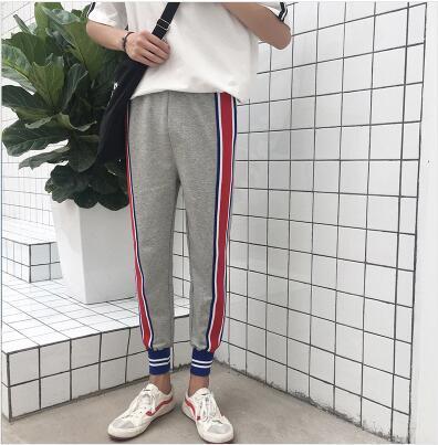 Tri Tone Striped Sports Joggers by White Market