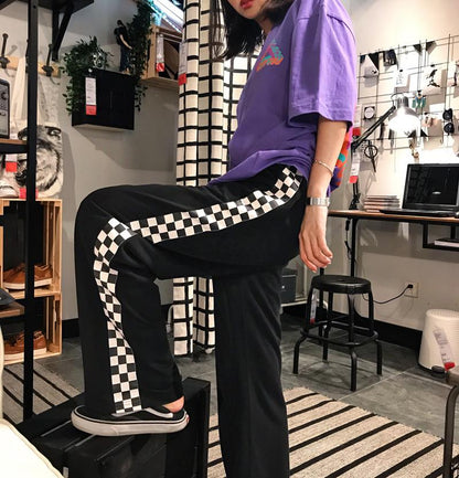 Checkerboard Sport Trousers by White Market