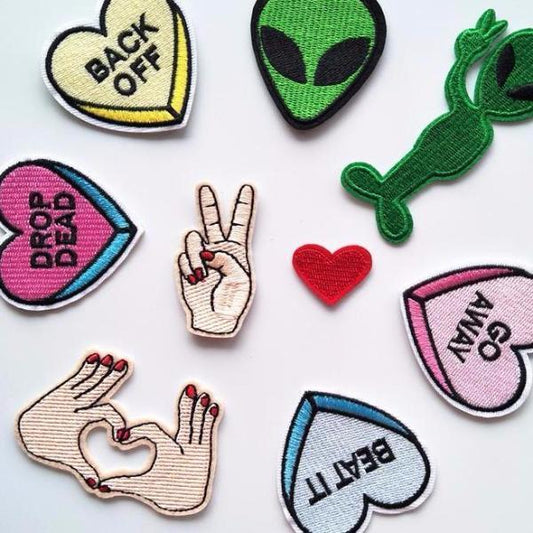 Alien Iron On Patches by White Market