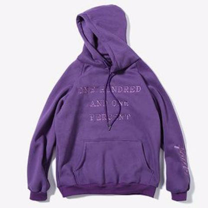 "One Hundred And One Percent" Hoodie by White Market