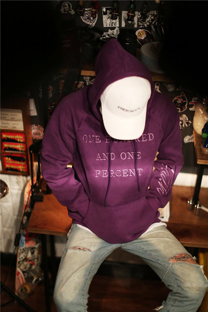 "One Hundred And One Percent" Hoodie by White Market