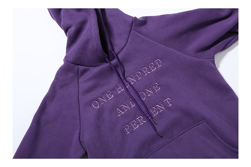 "One Hundred And One Percent" Hoodie by White Market