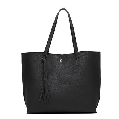 Basic Everyday Faux Leather Tote by White Market