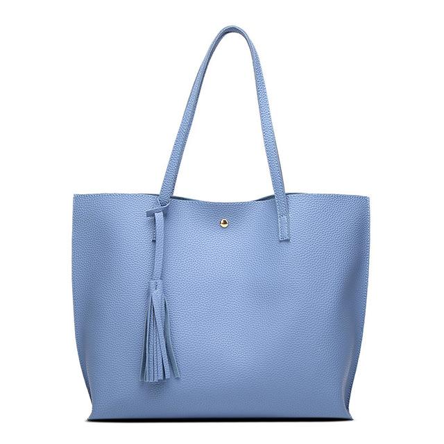 Basic Everyday Faux Leather Tote by White Market