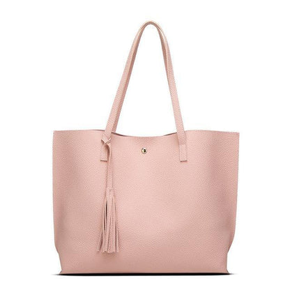 Basic Everyday Faux Leather Tote by White Market