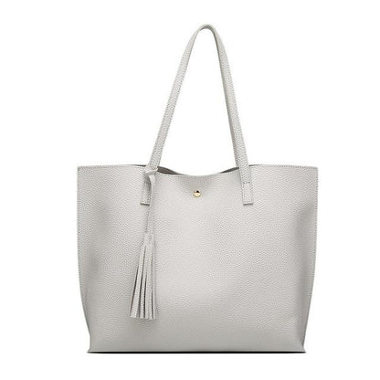 Basic Everyday Faux Leather Tote by White Market