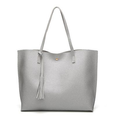 Basic Everyday Faux Leather Tote by White Market