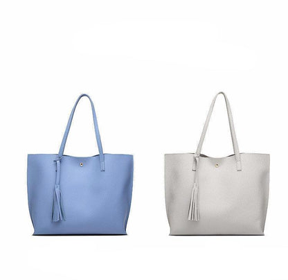 Basic Everyday Faux Leather Tote by White Market