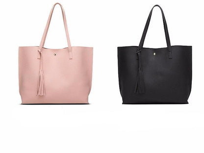 Basic Everyday Faux Leather Tote by White Market