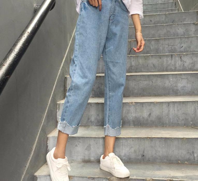 Cut Boyfriend Jeans by White Market