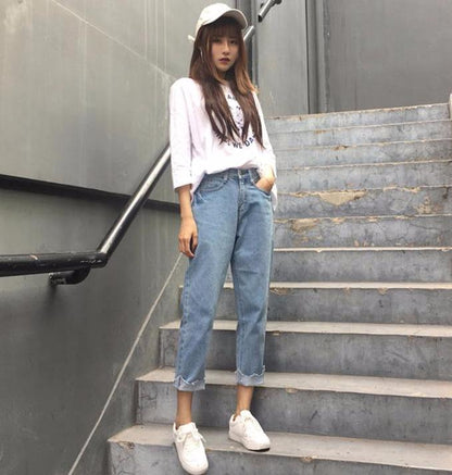 Cut Boyfriend Jeans by White Market