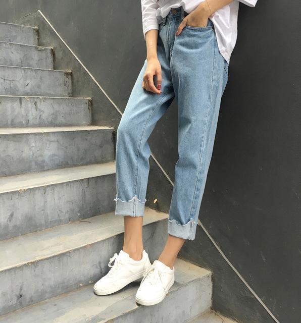 Cut Boyfriend Jeans by White Market