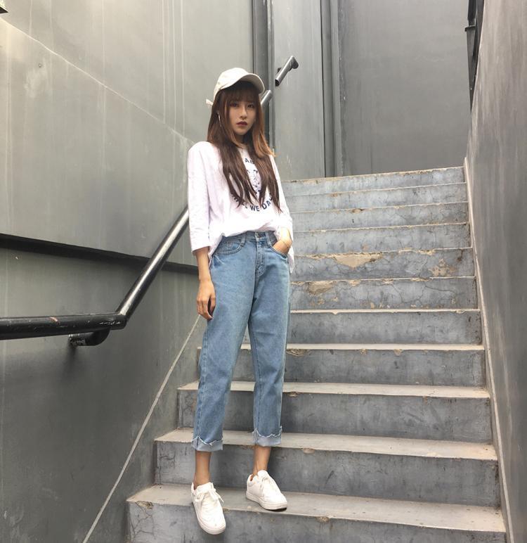 Cut Boyfriend Jeans by White Market