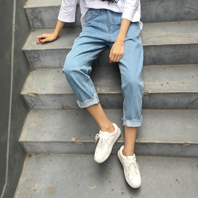 Cut Boyfriend Jeans by White Market