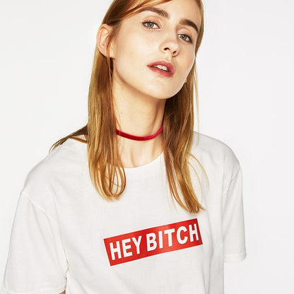 "Hey Bitch" Box Logo Tee by White Market