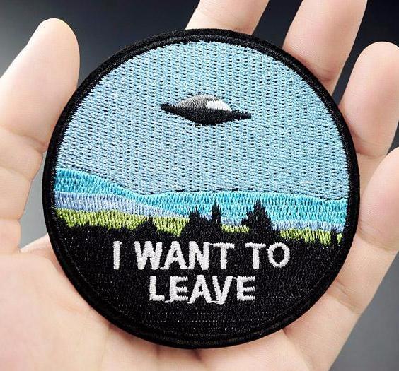 "I WANT TO LEAVE" Iron On Patch by White Market