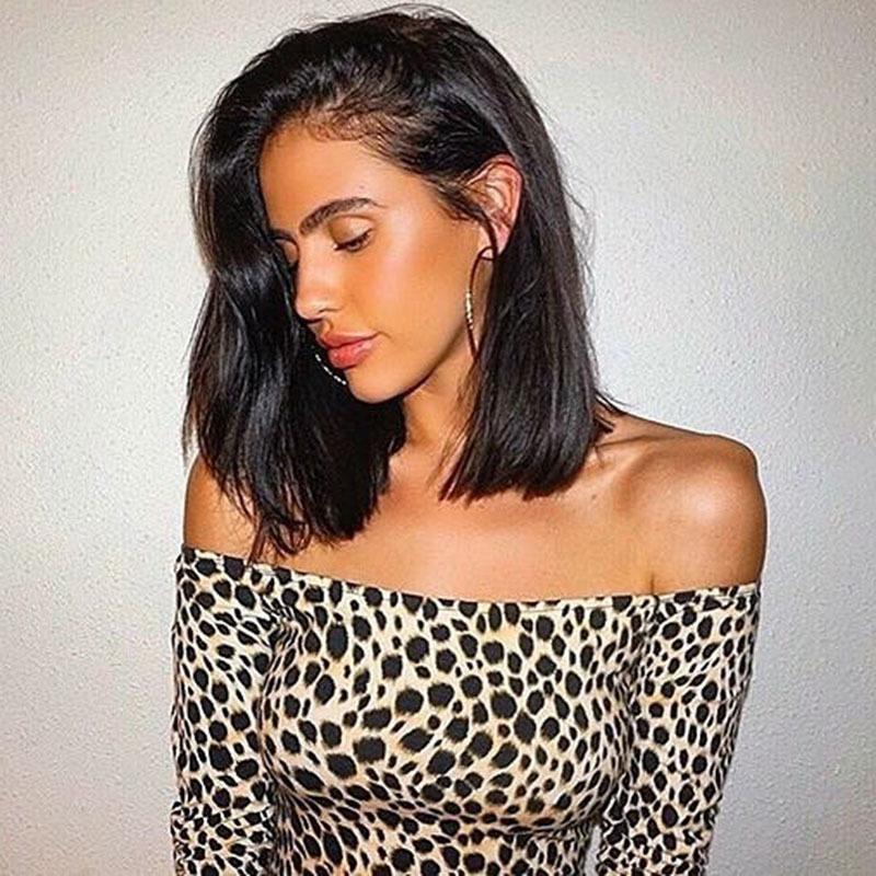 Wide Shoulder Leopard Top by White Market