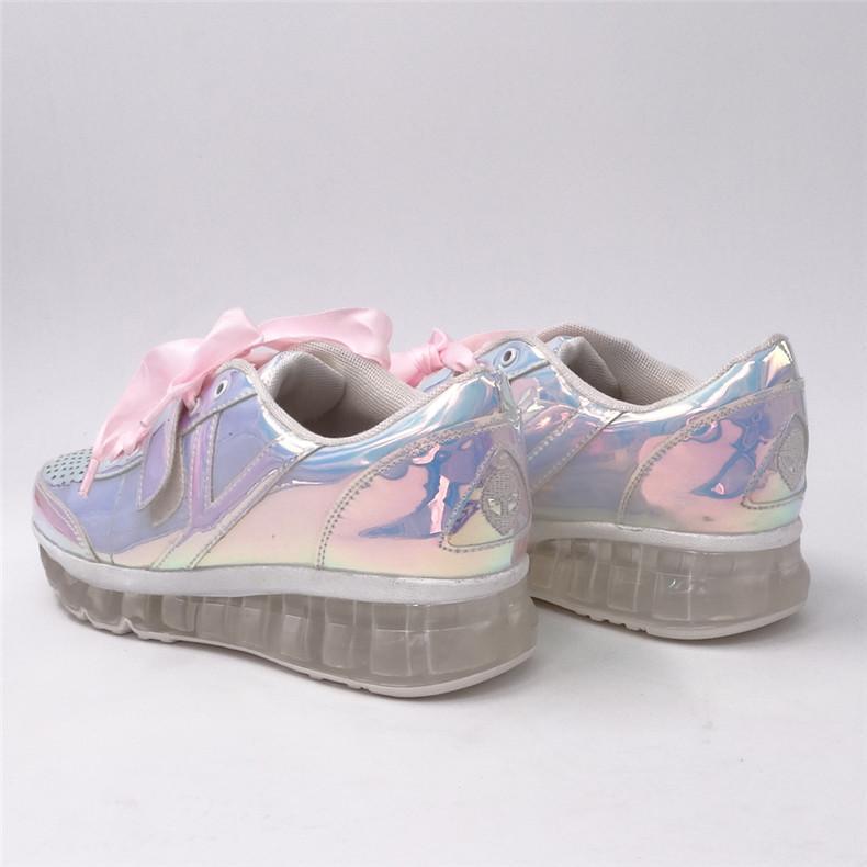 Iridescent Leather Sneaker by White Market