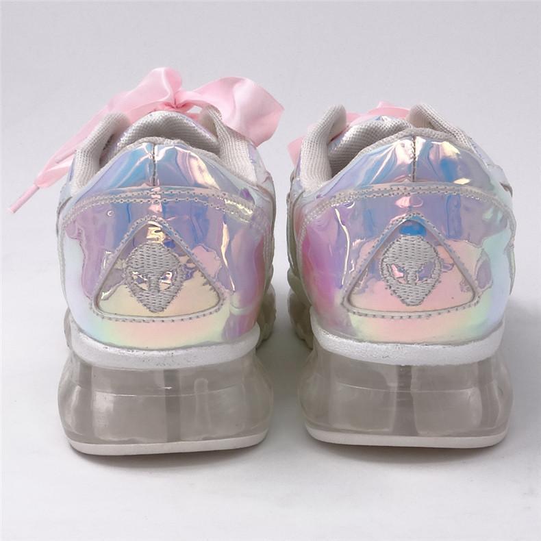 Iridescent Leather Sneaker by White Market