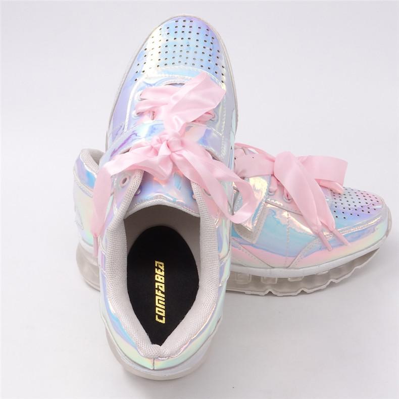 Iridescent Leather Sneaker by White Market