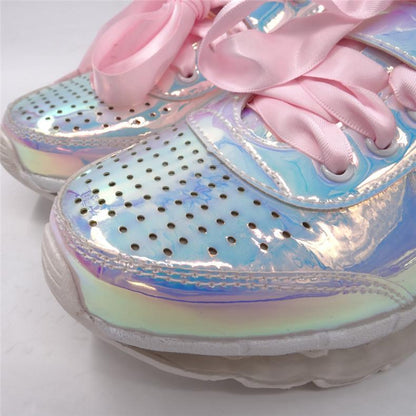 Iridescent Leather Sneaker by White Market