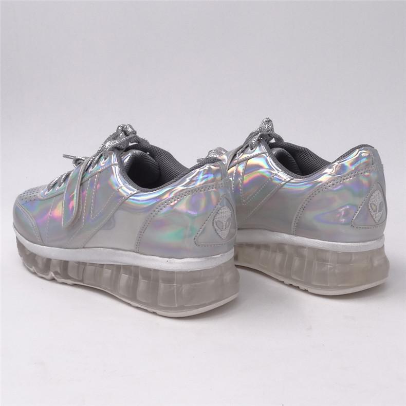 Iridescent Leather Sneaker by White Market