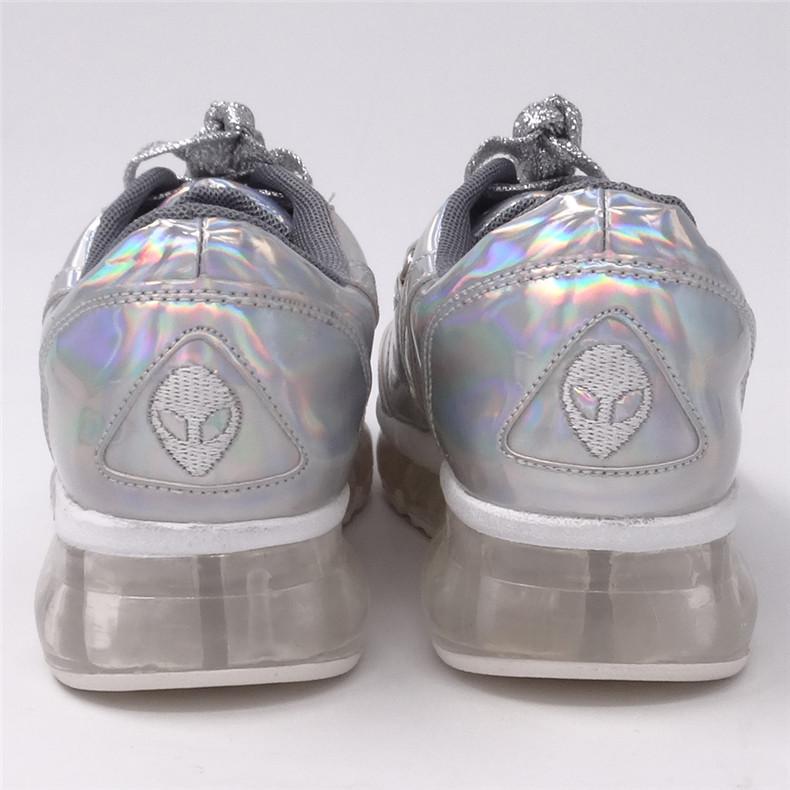 Iridescent Leather Sneaker by White Market