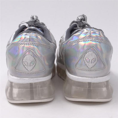 Iridescent Leather Sneaker by White Market